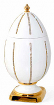 Сувенир-шкатулка яйцо Emozioni (белый)