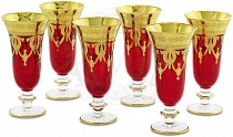 Набор из 6-ти бокалов для шампанского Dinastia Rosso