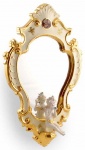 Зеркало с ангелом Baroque (кремовый)