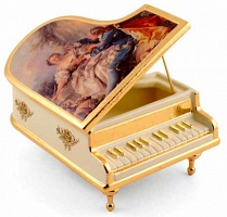 Шкатулка рояль Baroque (кремовый)