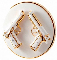 Тарелка с пистолетами Pistoletto (белый)