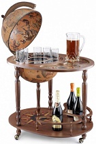 Глобус-бар напольный со столиком Ясон
