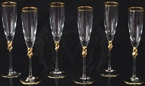 Набор из 6-ти бокалов для шампанского Amore