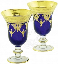 Набор из 2-х бокалов для вина, воды Dinastia Blu