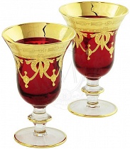 Набор из 2-х бокалов для вина, воды Dinastia Rosso