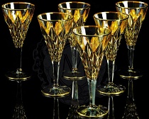 Набор из 6-ти бокалов для вина, воды Golden Dream