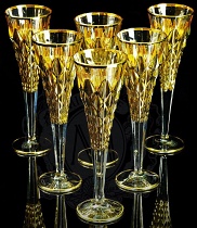 Набор из 6-ти бокалов для шампанского Golden Dream