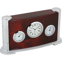 Часы настольные с термометром и гигрометром