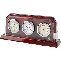 Часы настольные с термометром и гигрометром