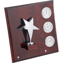 Плакетка Звезда (часы, термометр, гигрометр)