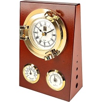 Часы настенные Иллюминатор с термометром и гигрометром