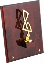 Плакетка Скрипичный ключ на деревянной раме