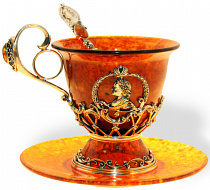 Чашка чайная Пётр I (бронза)